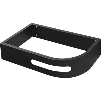 Koupelnový nábytek Sapho Pulse konzole s držákem ručníků levá černá BM752-CL