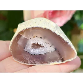 Přírodní kámen Geoda z achátu s dutinou 76g z Brazílie