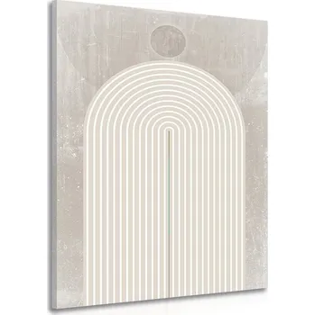 Obraz Dovido Obraz moderní béžová duha Mid-Century