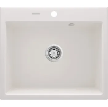 Granitový dřez Deante Andante granitový dřez 60x52 cm bílá ZQN_A103
