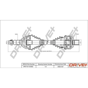 Poloosa kola Hnací hřídel Dr!ve+ DP2110.10.0502