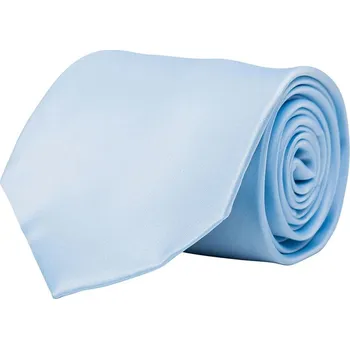 Kravata Jednoduchá světle modrá (light blue) saténová kravata, šířka 8 cm