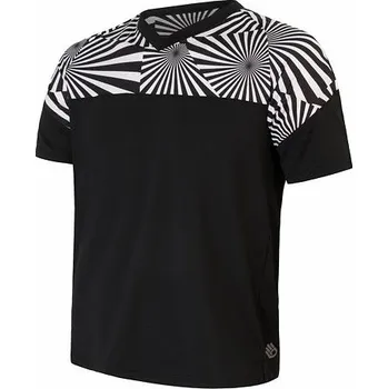 cyklistický dres dres krátký pánský SENSOR HELIUM černá/geometry (dres krátký pánský SENSOR HELIUM černá/geometry)