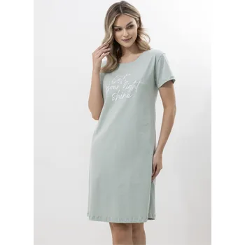 Dámská noční košile Leptir noční košile 320/03 - zelená, S (Bavlněná noční košile dámská)