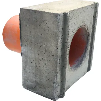 Záslepka s odtokem pro betonový štěrbinový žlab DITON 200 mm