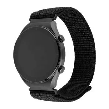 Řemínek na hodinky Nylonový řemínek FIXED Nylon Sporty Strap s Quick Release 20mm pro smartwatch, černý