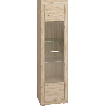 Knihovna Prosklená vitrína dub san remo MODERN 04