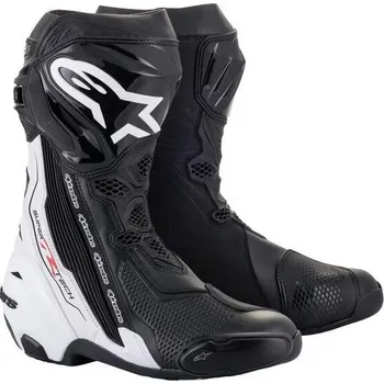 Moto obuv Boty SUPERTECH R, ALPINESTARS (černá/bílá) 2026 38