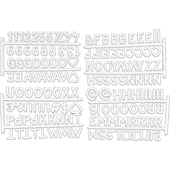 Samolepící etiketa Bílá písmena na organizéry 11.5x20x3 cm – Homéa ID_1637264