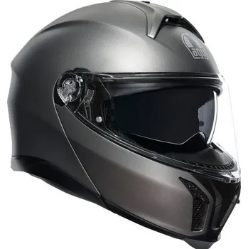 Helma na motorku AGV přilba TOURMODULAR Solid luna matt grey - XL