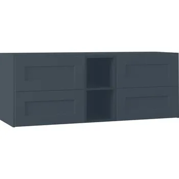 Koupelnový nábytek EBS Laca Skříňka umyvadlová s deskou 153,2 cm, hlubinná modř matná, LACARU150M