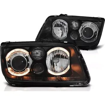 Přední světlomet PŘEDNÍ SVĚTLOMETY, SVĚTLA, LAMPY VOLKSWAGEN BORA, 1998-2005, ANGEL EYES, ČERNÉ, LPVWC0 (LPVWC0)