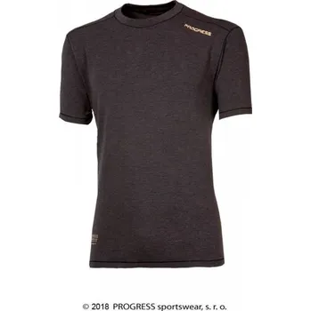 triko krátké pánské Progress TKR coffee antracitové (triko krátké pánské Progress TKR coffee antracitové)
