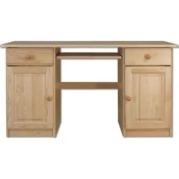 Psací stůl Masivní psací stůl BM101 -2dvířka+2 zásuvky NELAKOVANÁ