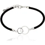 Zlatnictví Helios Náramek s černou šňůrkou