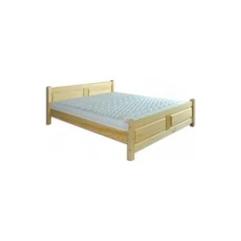 Postel Dřevěná masivní postel 160x200 cm BM115 borovice masiv