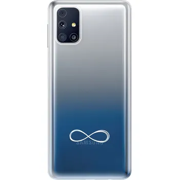 Telefonní příslušenství Odolné silikonové pouzdro iSaprio - čiré - Infinity - Samsung Galaxy M31s