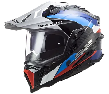 Helma na motorku LS2 MX701 Explorer C Frontier G. Black/Blue