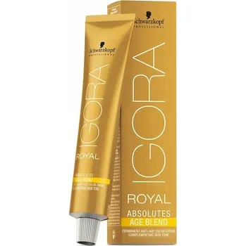 Barva na vlasy Schwarzkopf-Professional Barvy-na-vlasy Igora-RoyalAbsolutes Permanentní barevný krém proti stárnutí 9-140 Extra světlý blond Cendré Beige Natural 60 ml (4 550,00 Kč / 1 l)