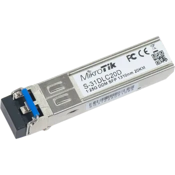 Síťový kabel SFP modul Mikrotik S-31DLC20D SM, 20km, 1.25G S-31DLC20D