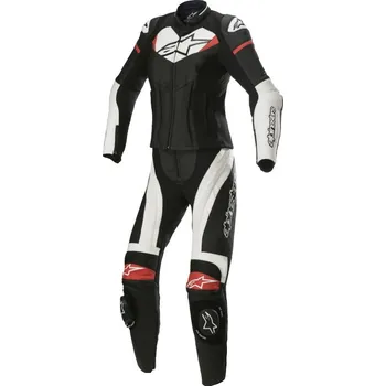 Moto kombinéza ALPINESTARS kombinéza STELLA GP PLUS 2-dílná dámská black/white/bright red - 46