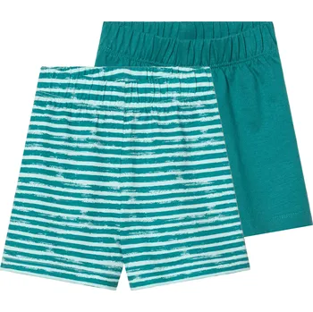 Chlapecké kraťasy lupilu® Chlapecké kraťasy, 2 kusy (62/68, petrolejová/bílá)