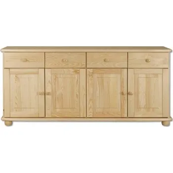 Ložnice Dřevěná komoda BM165 4xšuplík+4xdvířka šířka 165 cm