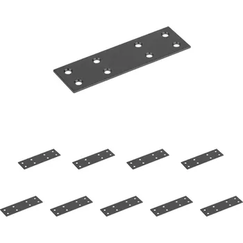 Nábytkové kování Walteco Spojovací plech 100x30mm, černý Množství: 10 ks