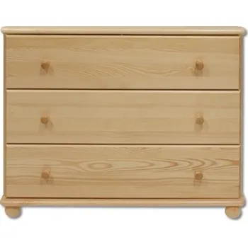 Ložnice Komoda 3 šuplíky BM105 borovice masiv 47 NELAKOVANÁ