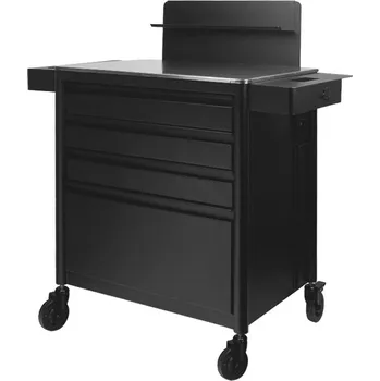 Organizér na kosmetiku ACTIVESHOP Pomocník, vozík do tetovacího salónu 701 černý