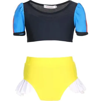 Dívčí plavky Disney Dvojdílné dívčí plavky - na motivy Sněhurky z oblíbené pohádky "Sněhurka a sedm trpaslíků" Varianta: set U plavky bez doplňků (1 ks), Velikost: 150/9-10 let