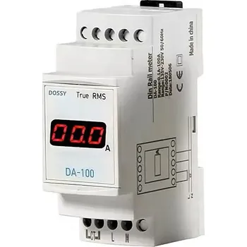 DA-100 Jednofázový LED Ampérmetr DIN s Displejem