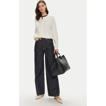 Dámský svetr Tommy Hilfiger Kardigan WW0WW42370 Écru Regular Fit XL