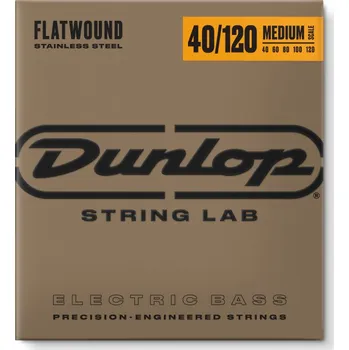 Struna pro kytaru a smyčcový nástroj Dunlop DBFS40120M Flatwound Bass 40-120