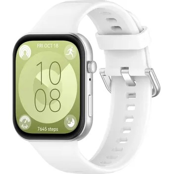 VSECHNONAMOBIL 77222 SILICONE Vyměnitelný řemínek pro Huawei Watch Fit 3 bílý