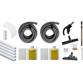 Příslušenství k vysavači HUSKY Kompletní montážní sada pro HVZ, včetně hadice 2x12m a přislušenství - PAK-KIT-NEW-HVZ-2X12