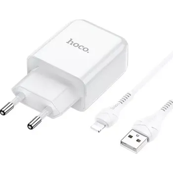 Napájecí adaptér HOCO N2 Vigour Lightning 2A, barva bílá