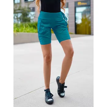 Dámské kraťasy NEYWER Dámské funkční elastické sportovní kraťasy petrolejové EG333 Velikost: XS