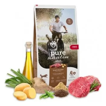Krmivo pro psa Mera Pure Sensitive Fresh Meat HIGH PROTEIN hovězí a brambory Balení 4 kg
