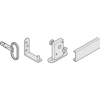 Interiérové dveře Příslušenství pro skládané dveře - magnet s protiplechem pro vyrovnání dveří