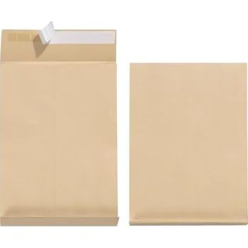 Obálka Obchodní obálky B4, samolepicí, křížové dno, 5ks