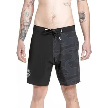 Pánské plavky Meatfly pánské plavky Ernie Boardshorts 19" Morph Black | Černá | Velikost XL