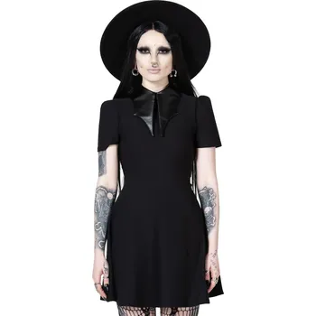 Dámské šaty šaty dámské KILLSTAR - Chapel Collar - Black - S