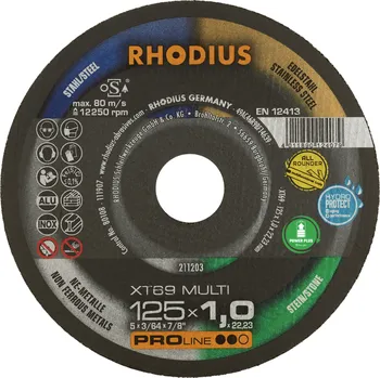 Řezný kotouč RHODIUS Extra tenký řezný kotouč XT69 MULTI 230 x 1,9 x 22,23 PROline