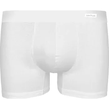 Boxerky Pánské boxerky JOHN FRANK JFBMODHNA01 Bílá XL