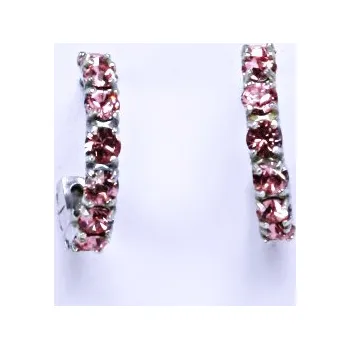 Náušnice Stříbrné náušnice Swarovski Light rose - NŠ1340 (Stříbrné náušnice Swarovski na šroubek)