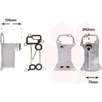 Chladič motoru Olejový chladič, motorový olej VAN WEZEL 06013717