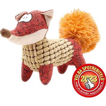 Hračka pro psa Akinu ČESKÝ LES Textilní liška podšitá hračka pro psy