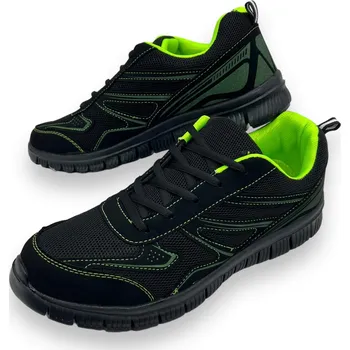 Pánské tenisky Sport Pánské černé šněrovací tenisky 09 Barva: Černá, Velikost: 44