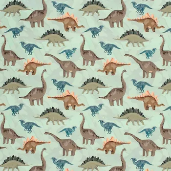 Plavkovina UV Dinosauři (E) (Plavkovina s UV ochranou)